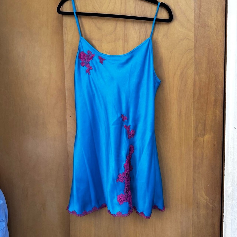 Victoria's Secret Teal Slip Dress